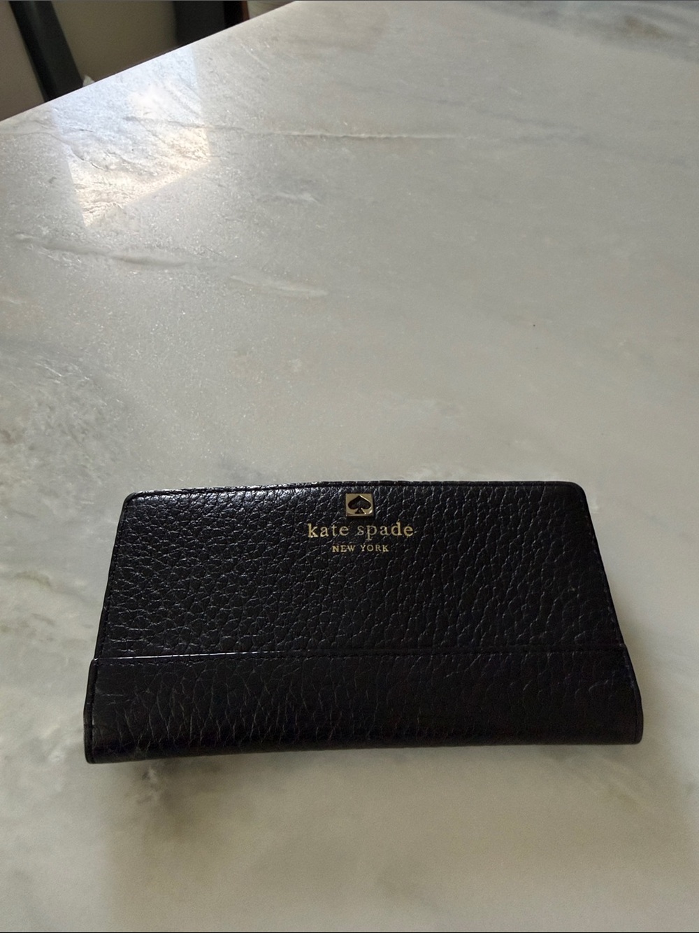 Kate Spade Black Leather (14 card) Wallet